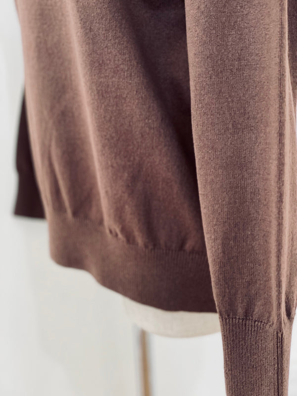 WAVE COTTON KNIT PULLOVER