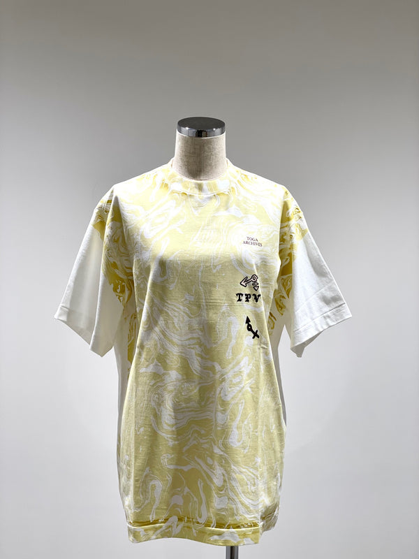 Marble print T-shirt
