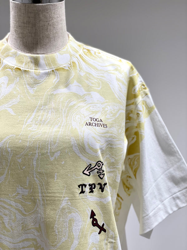 Marble print T-shirt